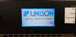 ETC Unison Lighting Control System LCD screen